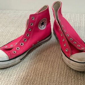 Converse Vibrant Pink Canvas Sneakers